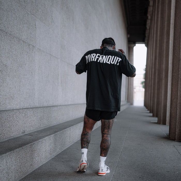 NVRFKNQUIT - Black - Relaxed Tee