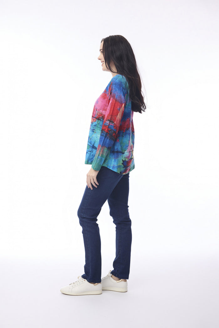 Orientique Organic Cotton Printed Top