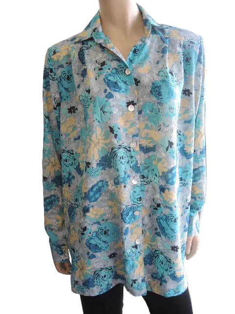 Party Girl Wash & Wear Blouse (Long or Short Sleeves)