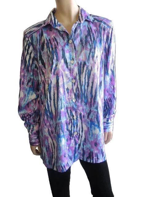 Party Girl Wash & Wear Blouse (Long or Short Sleeves)