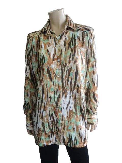 Party Girl Wash & Wear Blouse (Long or Short Sleeves)