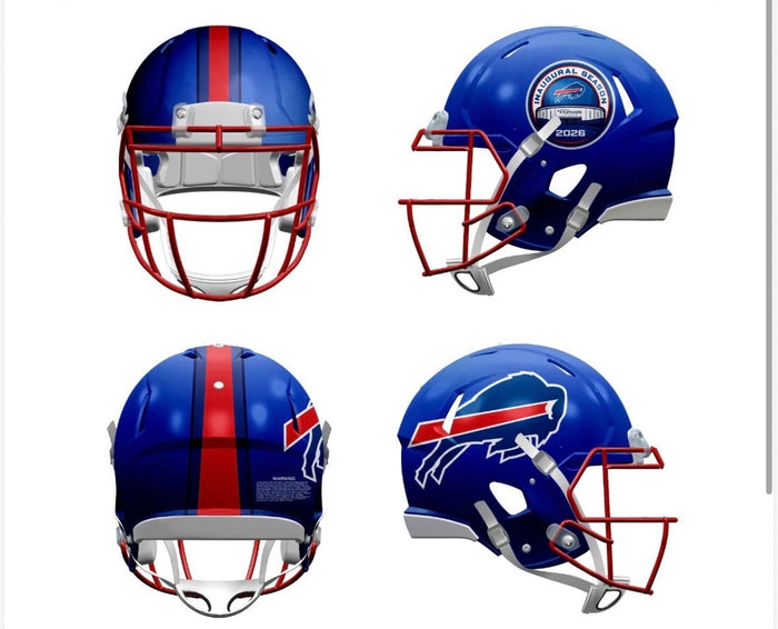 PRE-SALE: Davison Igbinosun Signed TSE Exclusive Blue Speed Mini Helmet