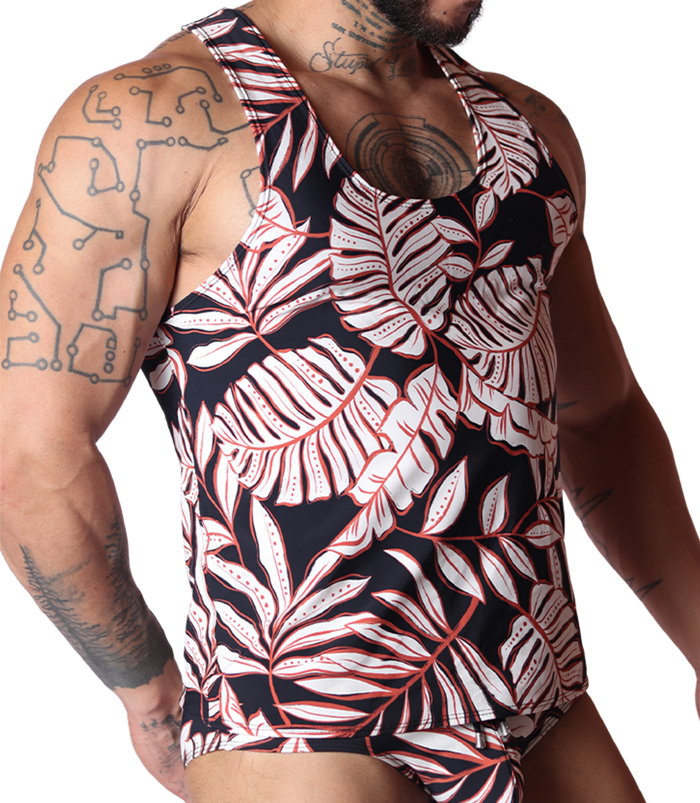 Prisma Black Tank vista frontal de Gigo Underwear