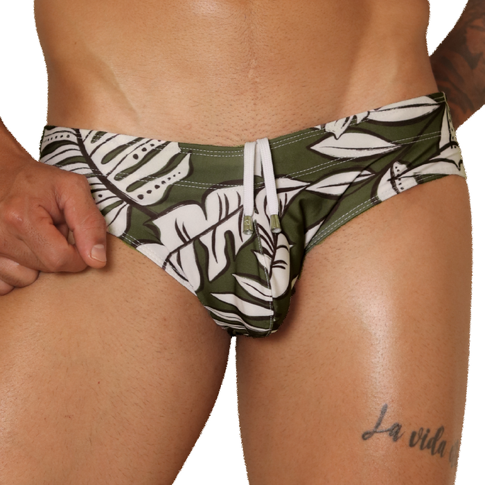 Prisma Green Swim Brief de Gigo Underwear