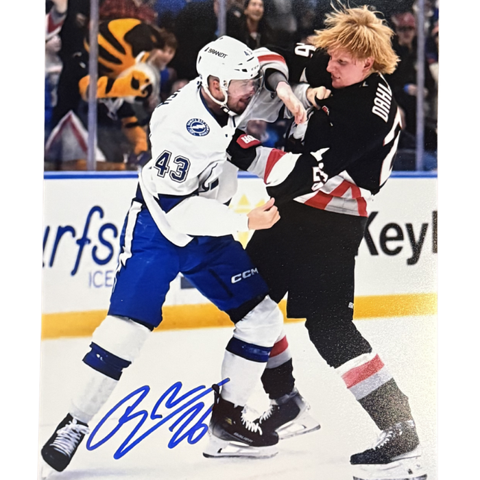 Rasmus Dahlin Signed Fighting with Tampa Bay Player Photo