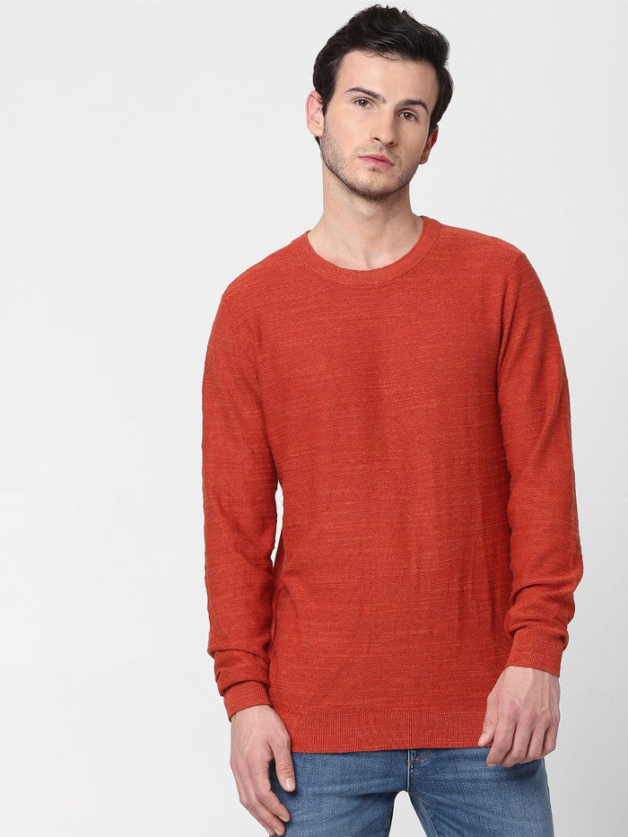 Red Knit Pullover