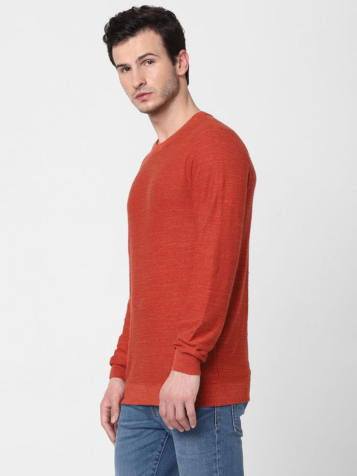 Red Knit Pullover