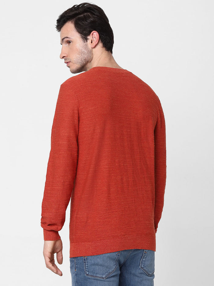 Red Knit Pullover