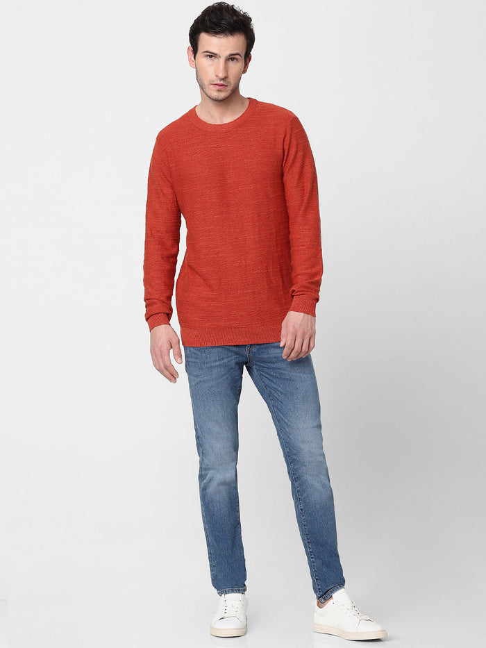 Red Knit Pullover