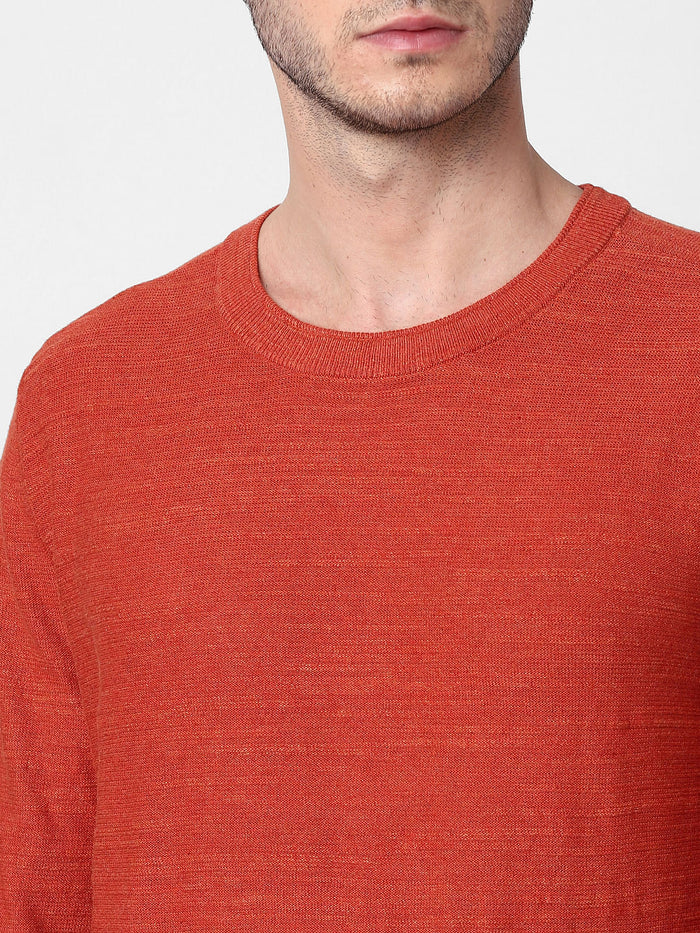 Red Knit Pullover