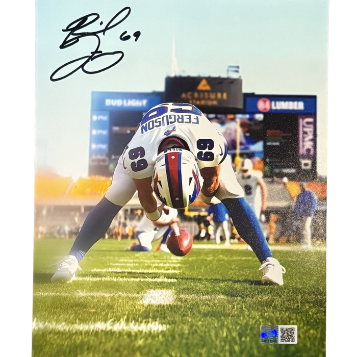 Reid Ferguson Signed Pre-Game Long Snaps vs. Pittsburgh Steelers Photo