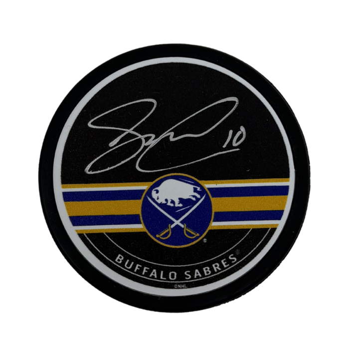 Sam Carrick Signed Buffalo Sabres Autograph Hockey Puck