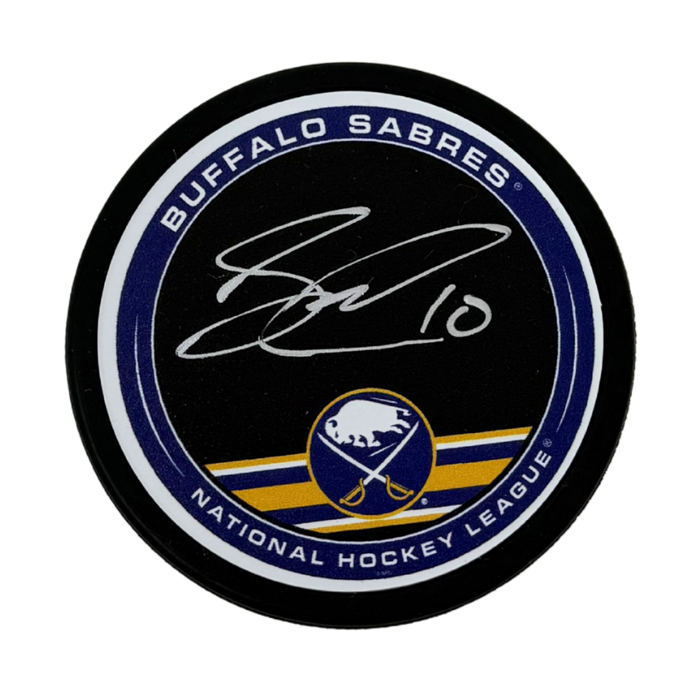 Sam Carrick Signed Buffalo Sabres Outer Ring Autograph Hockey Puck