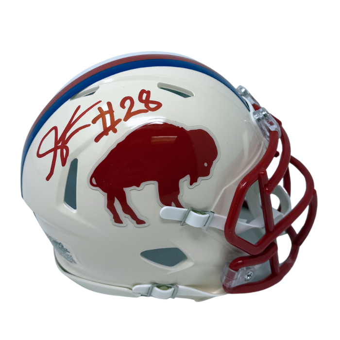 Sam Franklin Jr Signed Buffalo Bills Retro Speed Mini Helmet