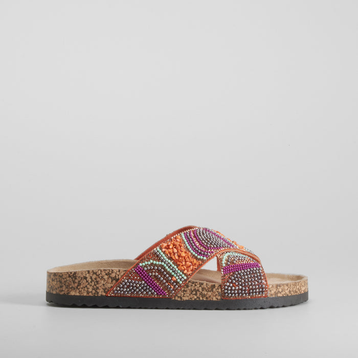 Sandalia bio abalorios multicolor SENDA ROAD