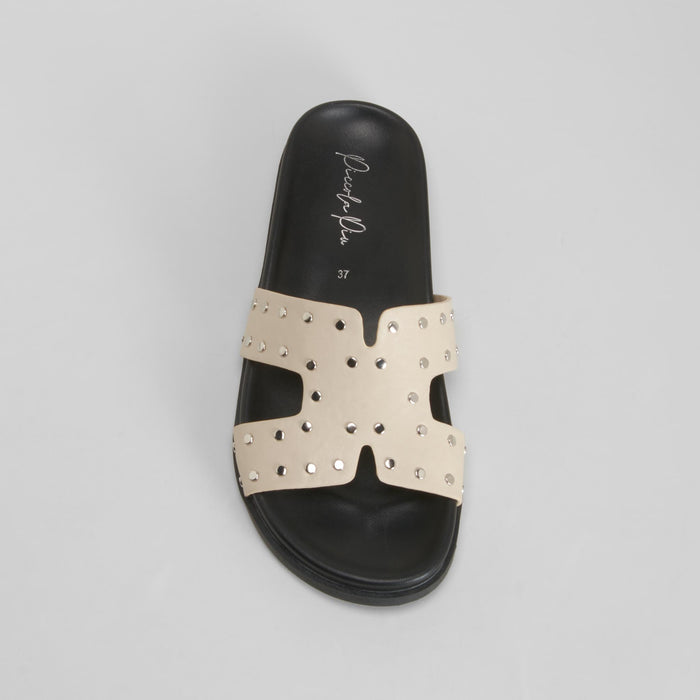 Sandalia bio tachuelas blanca PICCOLA PIU