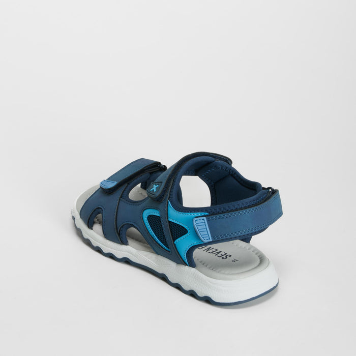 Sandalia casual abierta azul SEVEN FIVE