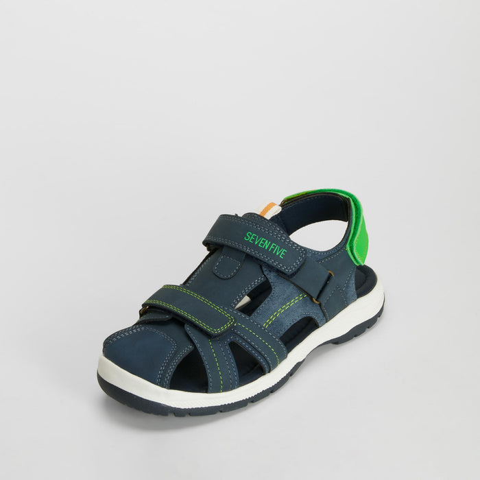 Sandalia deportiva puntera azul SEVEN FIVE