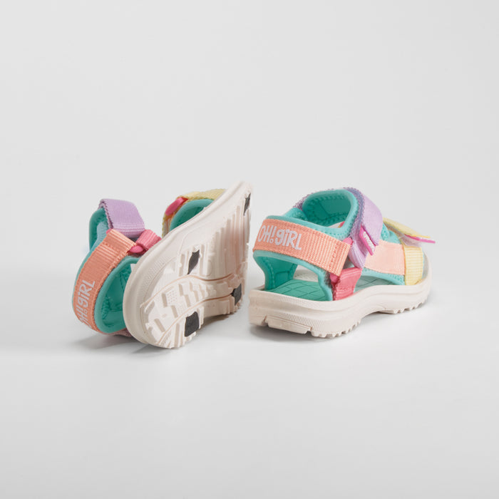 Sandalia deportiva verde multicolor OH GIRL