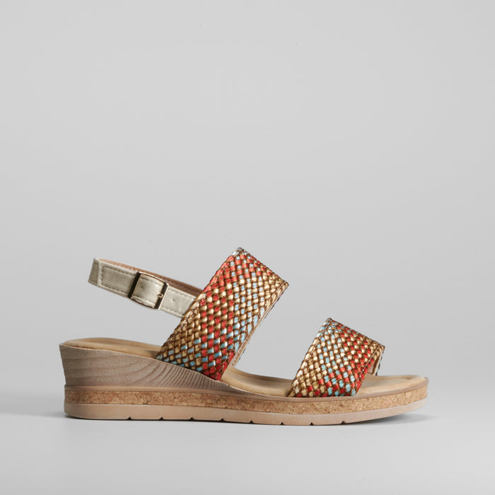 Sandalia doble tira multicolor SENDA ROAD