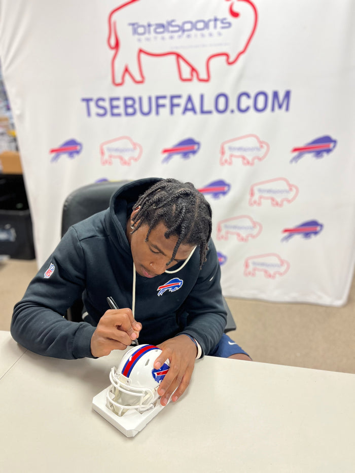 Skyler Bell Signed Buffalo Bills 2021 Speed Mini Helmet