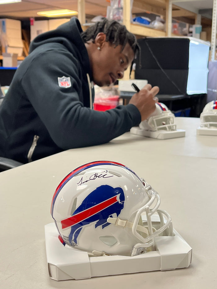 Skyler Bell Signed Buffalo Bills 2021 Speed Mini Helmet