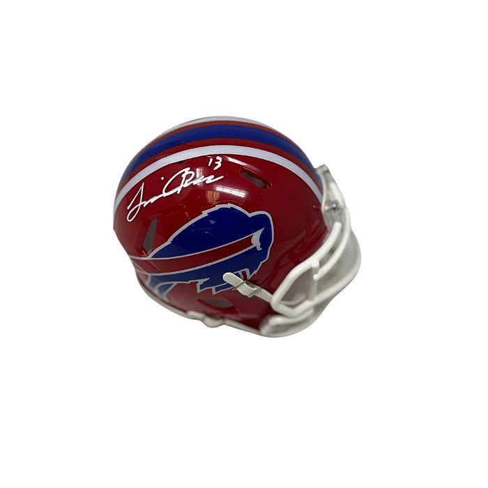 Skyler Bell Signed Buffalo Bills Red Throwback Speed Mini Helmet