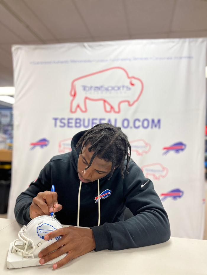 Skyler Bell Signed Buffalo Bills Rivalries Speed Mini Helmet