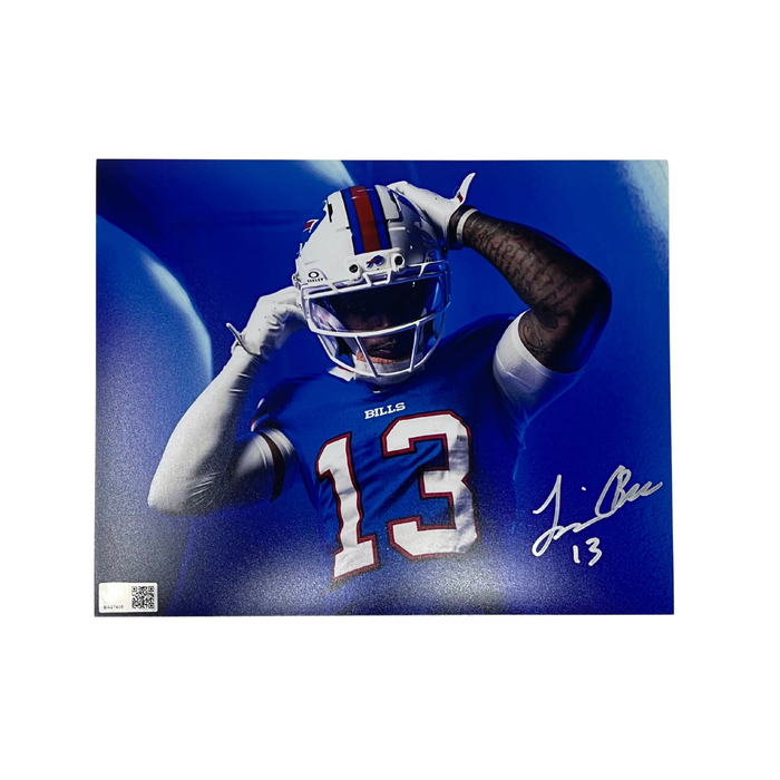 Skyler Bell Signed Rookie Premiere Standing in Blue Photo