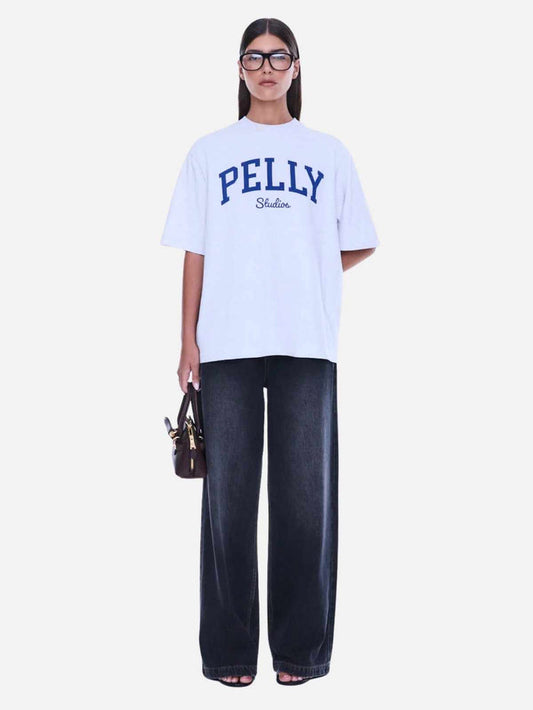 Sophia Relaxed Tee - White Marle