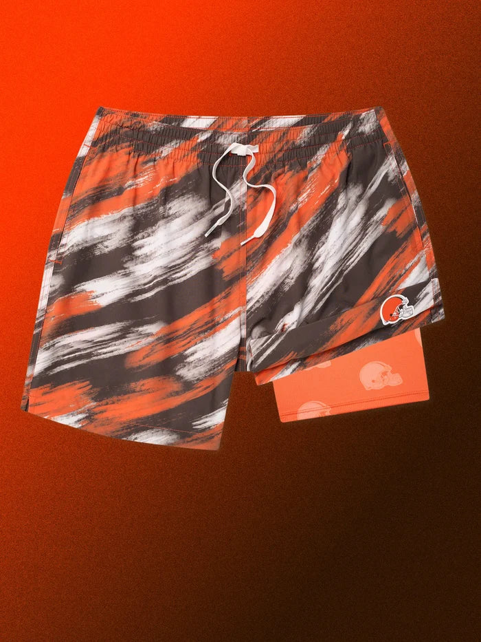 The Color Blitz Browns 5.5" (Classic Lined Swim Trunk) - Image 1 - Chubbies Shorts