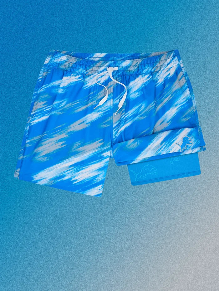 The Color Blitz Lions 5.5" (Classic Lined Swim Trunk) - Image 1 - Chubbies Shorts
