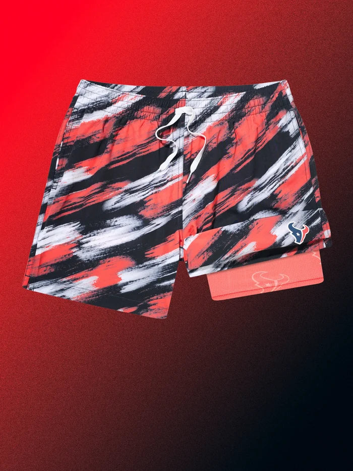 The Color Blitz Texans 5.5" (Classic Lined Swim Trunk) - Image 1 - Chubbies Shorts