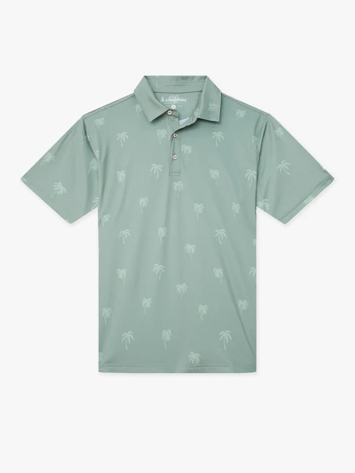 The Midnight Palm (Performance Polo)- Olive - Image 1 - Chubbies Shorts