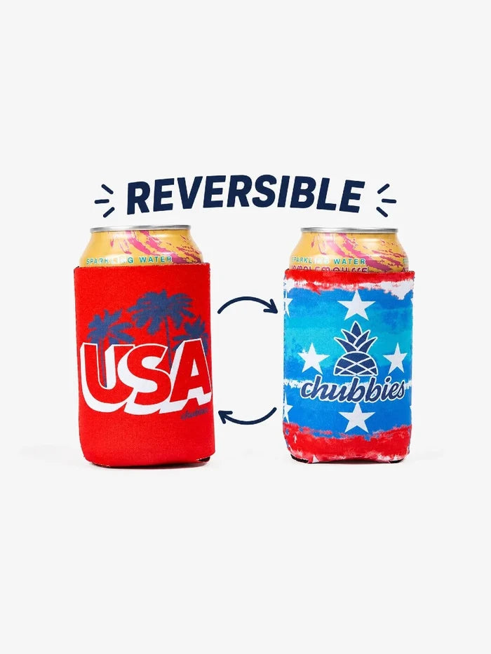 The Red, White, and Tie Dye (Reversible Can Jacket) - Image 1 - Chubbies Shorts