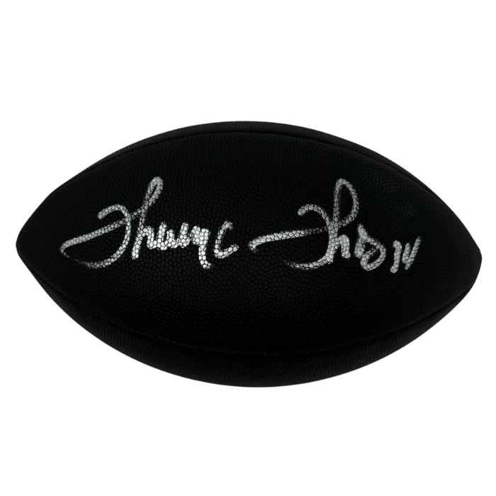Thurman Thomas Signed Buffalo Bills Black Logo Football