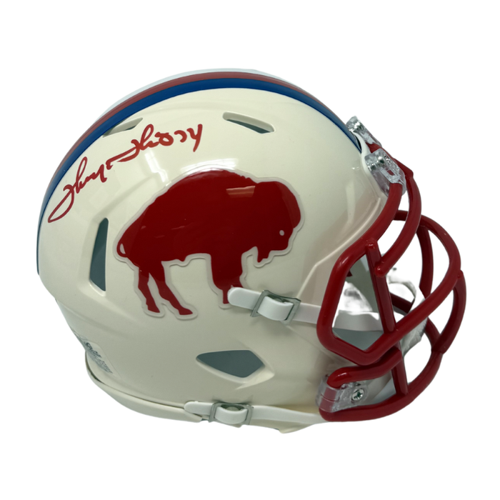 Thurman Thomas Signed Buffalo Bills Retro Speed Mini Helmet