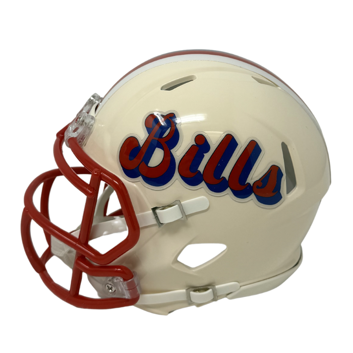 Thurman Thomas Signed Buffalo Bills Retro Speed Mini Helmet