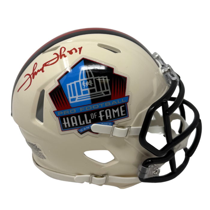 Thurman Thomas Signed Hall of Fame Retro Speed Mini Helmet