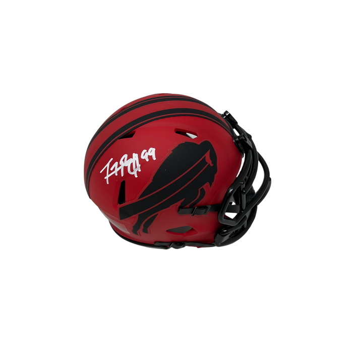 TJ Parker Signed Buffalo Bills RAVE Speed Mini Helmet