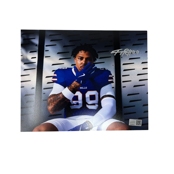 TJ Parker Signed Rookie Premiere Sitting Photo