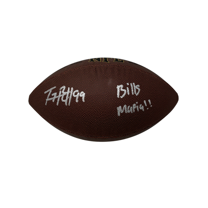 TJ Parker Signed Wilson Replica Football with "Bills Mafia"