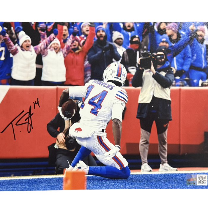 Tyrell Shavers Signed Down in Endzone 8x10 Photo