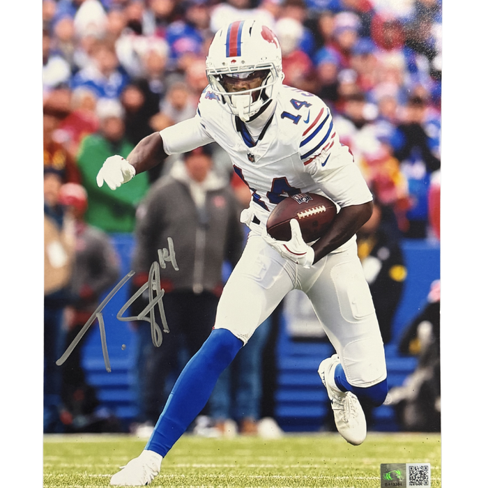 Tyrell Shavers Signed Running with Ball in Classic Uniform 8x10 Photo