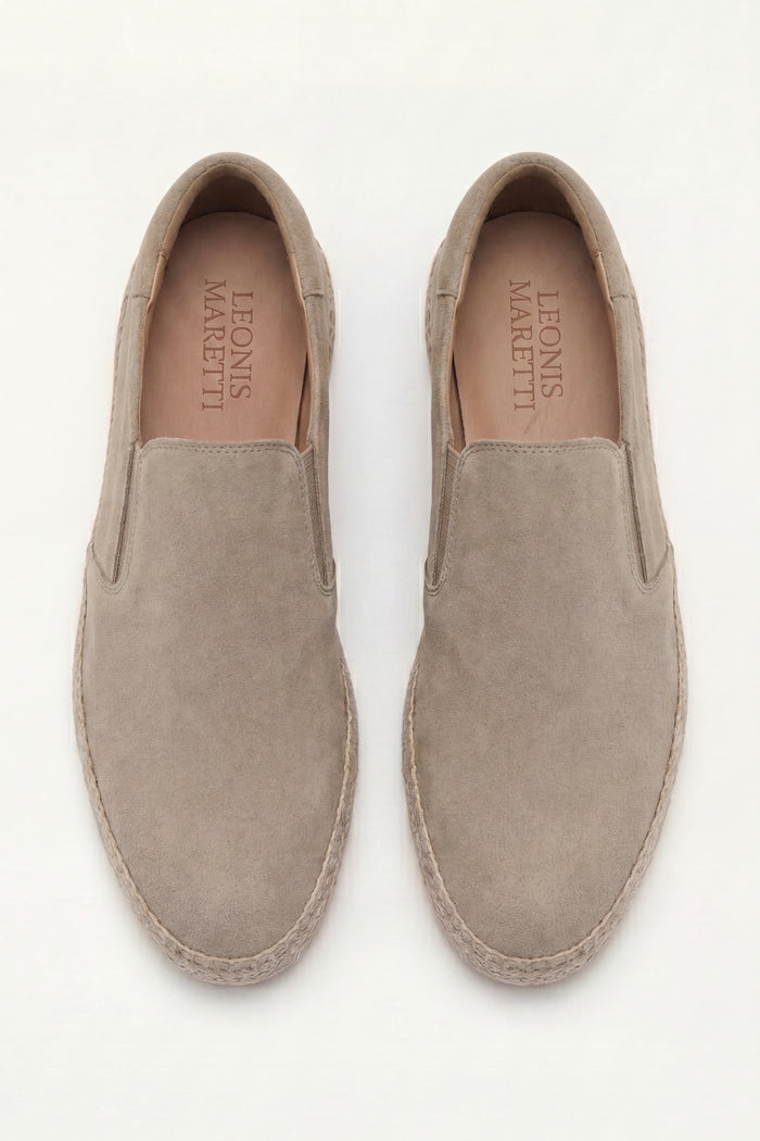 Valeno Suede City Loafers Khaki