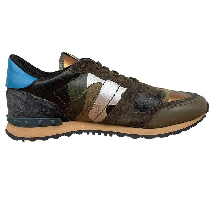 Valentino Garavani Rockrunner Green Camouflage Trainers
