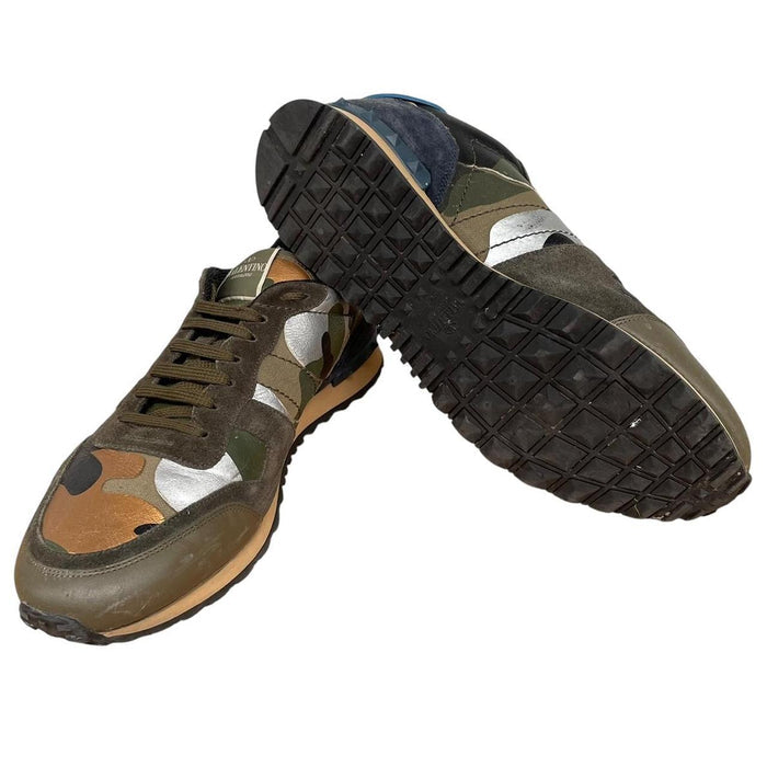 Valentino Garavani Rockrunner Green Camouflage Trainers