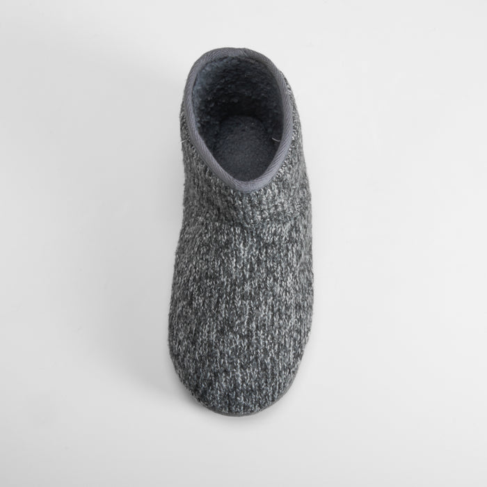 Zapatilla casa bota punto gris OLYNE