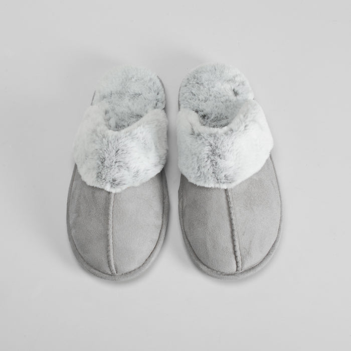 Zapatilla casa pelo gris OLYNE