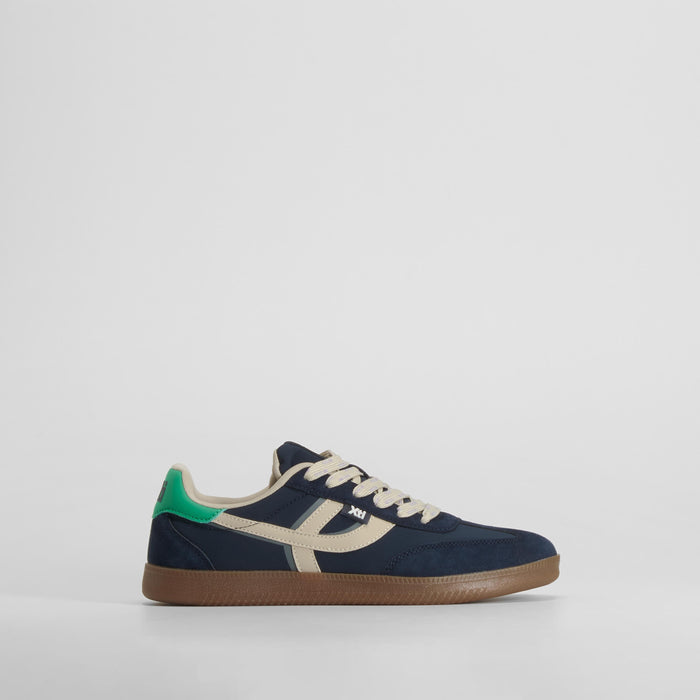 Zapatilla casual suela caramelo azul XTI